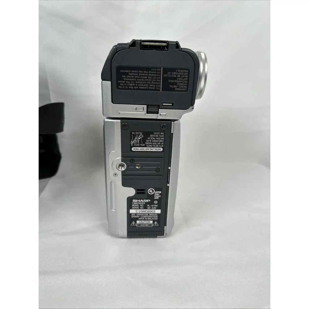 Sharp VL-A110 ViewCam 8 Camcorder Tape Camera 16x Power Zoom Tested